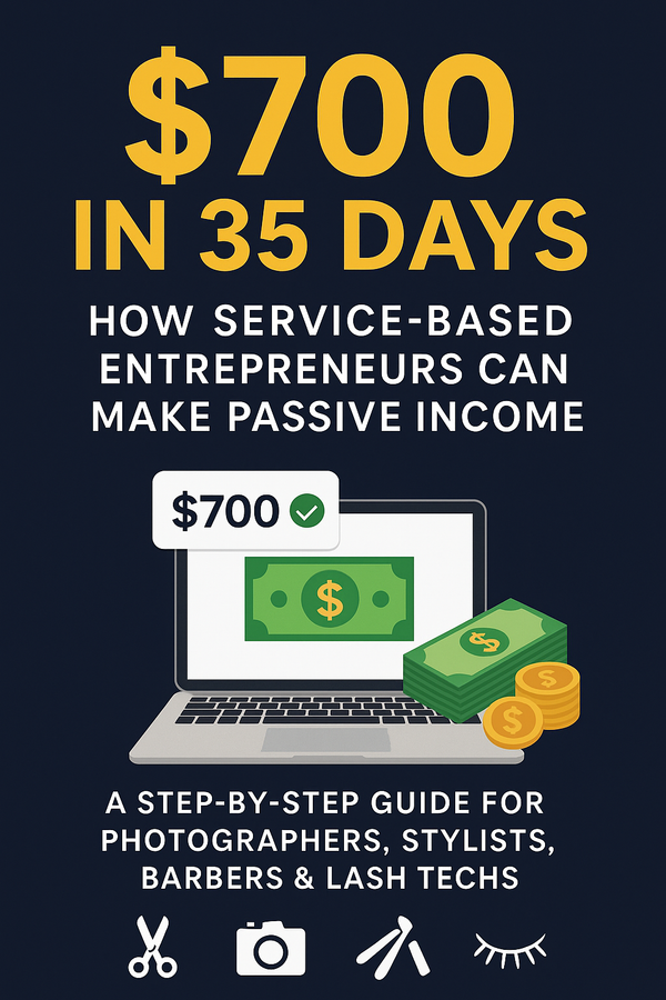 How I Made $700 in 35 Days passively as a Service-Based Business Owner