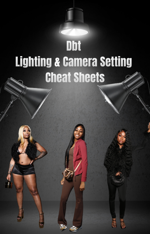 DBT Lighting & Camera Setting Cheat Sheets